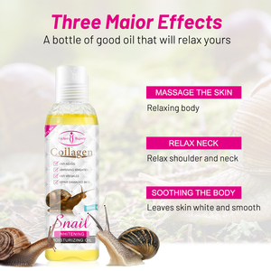 Snial Huiles Essentielles Pour Le Corps Pur Organique Extrait D'<span class=keywords><strong>escargot</strong></span> Blanchissant Hydratant <span class=keywords><strong>Huile</strong></span> De Massage pour SPA - Product Image 3