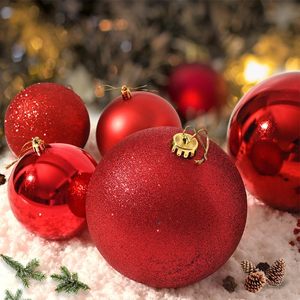 Fournitures <span class=keywords><strong>de</strong></span> décoration <span class=keywords><strong>de</strong></span> Noël, boules <span class=keywords><strong>de</strong></span> Noël, grandes boules <span class=keywords><strong>de</strong></span> Noël, couleur rouge personnalisée pour la décoration <span class=keywords><strong>de</strong></span> Noël - Product Image 3