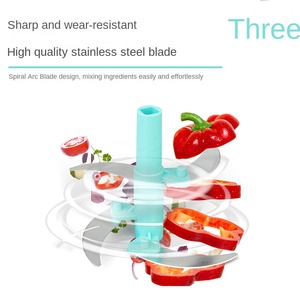 Cuchillo de Cocina Multifuncional, Cortador de Verduras, Pequeña Máquina de Cocina, Picador Doméstico, Relleno, PP PET 420J - Product Image 3