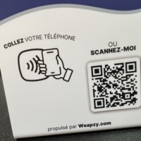 Support de code QR dynamique NFC pour avis Google sur les restaurants, en PVC acrylique, 13,56 MHz, autocollant de menu NFC pour table, affichage social NFC Google