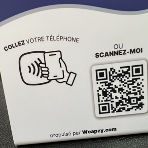 Dinamik QR kodu <span class=keywords><strong>NFC</strong></span> Google yorum restoranlar için standı PVC akrilik 13.56MHz <span class=keywords><strong>NFC</strong></span> menü masa Sticker sosyal ekran standı - Product Image 2