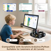 Kit robot intelligent ACEBOTT 4 en 1 avec caméra 3MP + voiture tank, jouets STEM, kit de codage compatible avec Arduino et l'application Scratch