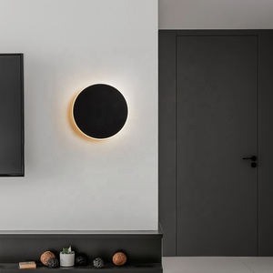 Moderno Simple 20cm 30cm LED Lámparas de pared Control táctil Total <span class=keywords><strong>Solar</strong></span> Eclipse Estilo para uso interior para sala de estar Dormitorio Pasillo - Product Image 2