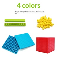 Balok Angka Desimal (Set 4 Tingkat), Alat Bantu Pengajaran Nilai Tempat Angka Matematika