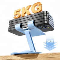 Support de téléphone en métal avec logo personnalisé, pliable, universel, promotionnel, publicitaire, cadeau d'entreprise, rotatif, pour tablette et téléphone