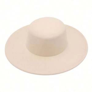 Nouveau Chapeau Fedora Bowler à Bord Large et Plat en Polyester/Coton, Style Jazz Français, Unisexe, pour Pêche, Fêtes, Affaires, Broderie 3D - Product Image 5