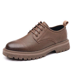 Zapatos Casuales Retro Británicos de Otoño para Hombre - Calzado de Cuero con Suela Gruesa que Aumenta la Estatura - Product Image 4