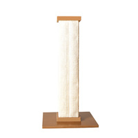 Nouvelle Tendance 2026 : Griffoir pour Chat en Bois et Sisal, Design Colonne Romaine Classique de Luxe, Structure d'Escalade Durable pour Intérieur