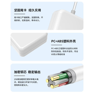 Adaptador de corriente de 12 V, 4 A, salida CC, certificado CCC, para tira de LED, purificador de agua, monitor, color blanco - Product Image 3