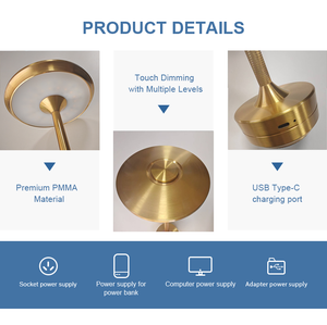 आधुनिक पोर्टेबल वायरलेस एलईडी एलईडी टेबल के लिए टच कंट्रोल सेंसर के साथ टच कंट्रोल सेंसर के साथ आधुनिक पोर्टेबल - Product Image 5