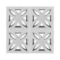 Blocs de ventilation en béton blanc préfabriqués, briques de parement en ciment robustes pour projets paysagers commerciaux