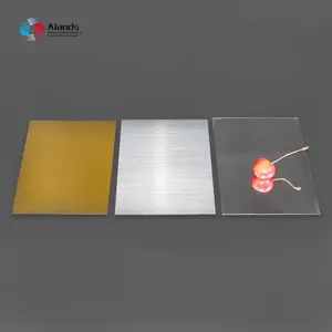 Alands Laser/CNC Engraving Board Materials ABS Plastic Sheet for Chest Sign One Side with PE Film 0.6*1.2m