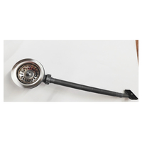 Kit de vidange et de vidangeur de lavabo de cuisine d'hôtel en acier inoxydable de luxe moderne, diamètre extérieur 114 mm, facile à installer