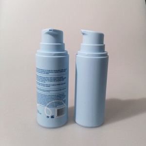 Botella de bomba sin aire de plástico de 50ml y 120ml, botella de loción de crema al vacío redonda de lujo, embalaje cosmético personalizable para el cuidado de la piel - Product Image 5
