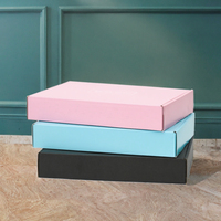 Boîtes d'expédition écologiques recyclables pour avion, pliables en carton ondulé, imprimées quadricolore, cartons d'expédition portables pour shampoing