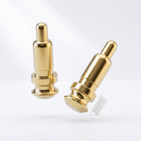 Pines de Contacto con Resorte SMT Personalizados, Pines de Contacto con Resorte Chapados en Oro para Conector de Carga de Batería de PCB