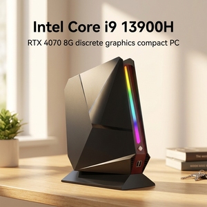 MiniTree 13th Gen Core I9-13900H <b>Mini</b> Gaming <b>PC</b> RTX4060 8GB GDDR6 Discrete GPU Win11 Pro Compact <b>Desktop</b> Computer X830p- 13900h - Product Image 1