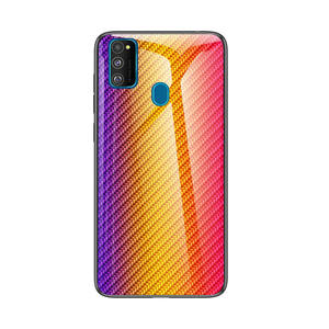 <span class=keywords><strong>เคส</strong></span>ฝาหลังกระจกนิรภัยกันกระแทก,ที่ชาร์จสีไล่ระดับคาร์บอนไฟเบอร์สำหรับ Samsung Galaxy <span class=keywords><strong>M30s</strong></span> - Product Image 2