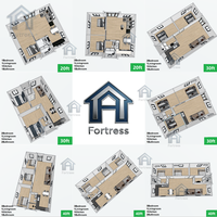 Maisons conteneurs de luxe préfabriquées 40 pieds 20 pieds, habitables, mobiles, personnalisables, portables et extensibles