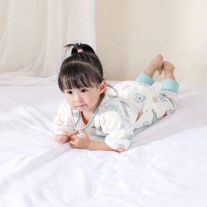 Gigoteuses pour bébés avec couche absorbante intégrée, manches détachables, séparateurs de <span class=keywords><strong>jambes</strong></span>, 100% coton, unisexe, 1-3 ans, été - Product Image 3