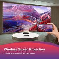 Nouveauté Home Cinéma Projection à 360 degrés 400 lumens ANSI Mise au point automatique Prise en charge du Wifi 5G Projecteur 4K OEM