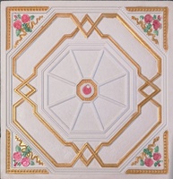 Decoración interior, estilo de flor, color gypsum, techo falso de yeso, gran oferta