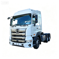 Camion tracteur Hino 700 d'occasion 6x4, tête de camion d'occasion en bon état de marche, véhicule logistique pour le transport de conteneurs