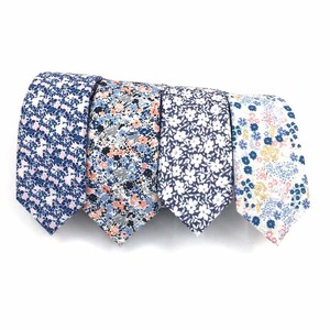 Cravatte Sottili con Stampa Floreale per Uomo e Donna, Cravatte Casual in Cotone per Ragazzi e Ragazze, <span class=keywords><strong>Gravatta</strong></span> - Product Image 4