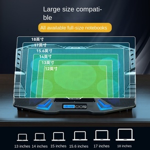 Soporte de Ventilador de Alta Potencia para Portátil K5 ABS, Sistema de Disipación de Calor para Juegos, Base de Refrigeración B-3462 - Product Image 4