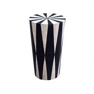 Mesa Auxiliar de Alta Calidad con Incrustaciones de Hueso, Diseño Moderno y Artístico, Muebles de Diseño Antiguo para Interiores de Dormitorio, Atractivo Clásico y Lujoso - Product Image 1