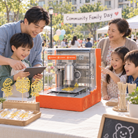 Robot portable pour la création de dessins au sucre, idéal pour les camps d'été, les activités artistiques et les activités de plein air
