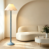 Lampe de table moderne minimaliste E27 avec abat-jour en tissu Memphis Lace pour salons, chambres et chambres d'enfants, style crème