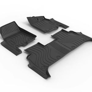 Juego completo de alfombrillas de coche de 3,5mm de espesor para 2025 GAC AION <span class=keywords><strong>Y</strong></span> PLUS, de TPE, doble capa, de lujo, impermeables, antideslizantes, a cuadros - Product Image 2