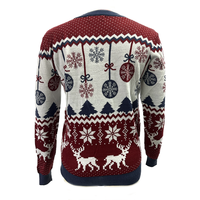 Pull col ras du cou pour fête de noël, 2023, lumières Led, unisexe, en acrylique, moche