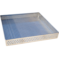 Plateau perforé 460*660 mm en acier inoxydable profond, plateaux de cuisson perforés en aluminium, plaque de cuisson pour four