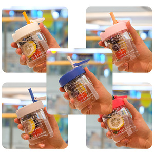 Taza de té de cristal con filtro, taza de viaje de 500Ml para zumos y bebidas, diseño creativo transparente resistente al calor - Product Image 3