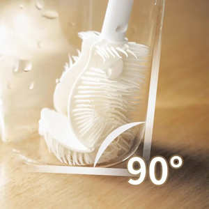 Nuevo cepillo de silicona para vasos, cabezal plegable, mango largo, limpiador de vidrio, herramienta de limpieza de cocina blanca, cepillo para limpiar botellas de bebidas - Product Image 5