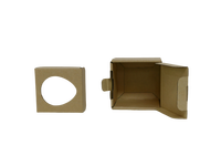 Boîtes d'expédition pliables en carton ondulé personnalisées, imprimées avec des matériaux recyclés, laminage mat 2 mm, tasses en céramique