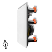 Haut-parleur de plafond rectangulaire sans cadre 80W à montage mural 8Ohm HiFi 8 pouces 2 voies pour hôpital public restaurant