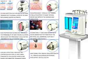 Dispositivo Multifuncional 6 en 1 para el Cuidado de la Piel con Tecnología Sónica: Chorro de Oxígeno de Silicona, Martillo Facial Reafirmante y Lifting. - Product Image 5