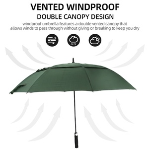 Strong and Sturdy Automatic Windproof Golf <b>Umbrella</b> with Special logo Design Huge Size <b>Umbrellas</b> Golf for Man and Women - Product Image 5