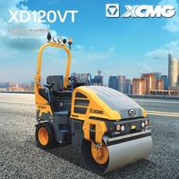 Rouleau compresseur routier vibrant combiné acier-caocho XD140VT de 4 tonnes - Radius de braquage court, compresseur de terre diesel assis