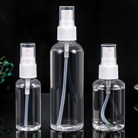 Flacon pulvérisateur transparent vide en plastique PET 10ml 50ml 60ml 80ml 100ml 120ml 150ml flacons de parfum