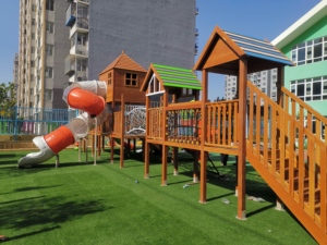 Nuevo Sistema <span class=keywords><strong>de</strong></span> Juego Infantil Yonglang YL-M038, Multifuncional, <span class=keywords><strong>de</strong></span> Acero Galvanizado y Madera, para Exteriores, para <span class=keywords><strong>4</strong></span> Niños, <span class=keywords><strong>de</strong></span> 2 Años, 500 kg - Product Image 6