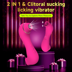 Vibrateur à double stimulation pour clitoris, masseur de clitoris et point G, jouets sexuels oraux pour clitoris, mamelons et vagin pour femmes et couples - Product Image 3