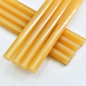 Bâton de colle thermofusible à séchage rapide en polyuréthane solide haute viscosité <span class=keywords><strong>PES</strong></span>, jaune ambre, pour meubles et extensions capillaires - Product Image 3
