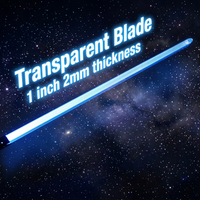 Sabres Nexus améliorés, lame transparente de 1 pouce, épaisseur de 2 mm, 92 cm, pointe en polycarbonate robuste pour duels, pour sabres laser cosplay