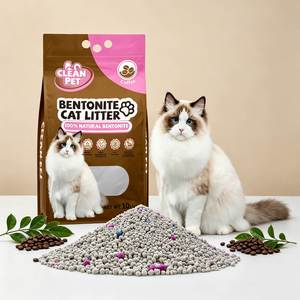 Litière pour chat en bentonite naturelle super absorbante 10 kg, forte absorption, désodorisante, fourniture directe d'usine - Product Image 1