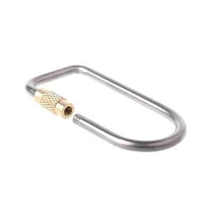 Nouvelle mousquetelle porte-clés en alliage de titane pour <span class=keywords><strong>camping</strong></span>, avec anneau de suspension et crochet de verrouillage - Product Image 5