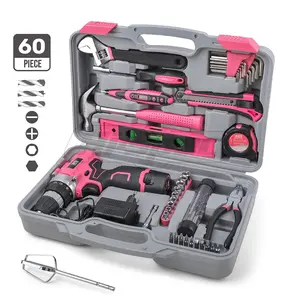 Tool Set Kit Box Pink For Women Ladies Girl Hand Tools Hammer Pliers  Screwdriver